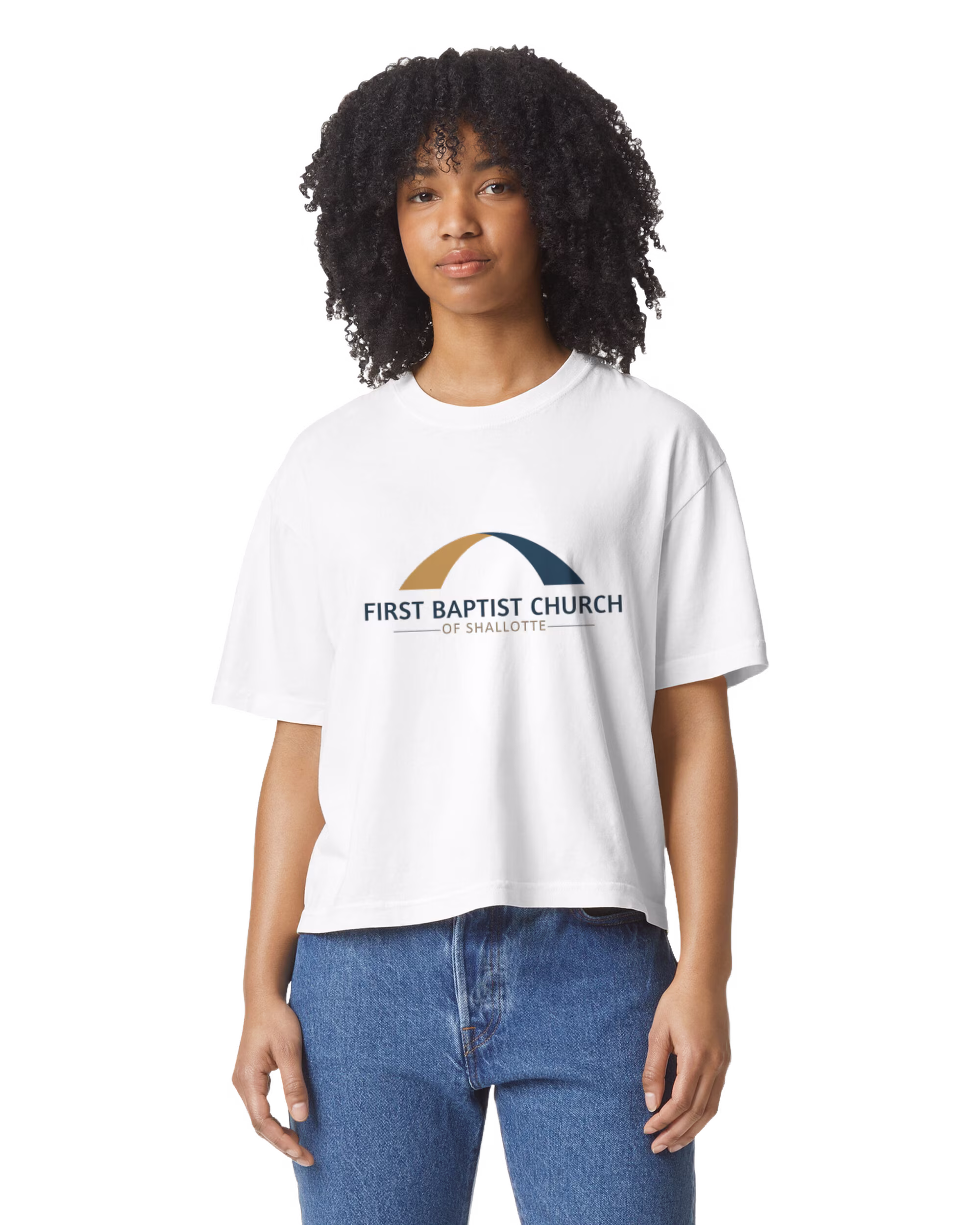 Comfort Colors Ladies Boxy Tee White - Image 2